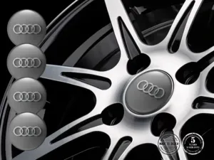 Audi Pegatina de Tapacubos Estilo Etiquetas Cúpula Alta Calidad